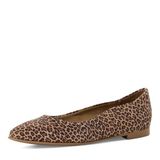 Tamaris Leopard Ballerina's Bruin Leer Dames Maat 38