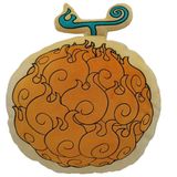 LYO PELUCHE COUSSIN FRUIT DU DEMON EEN STUK 40 CM MERA MERA