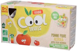 Array Vitabio Cool Fruits Appel - Peer Bio 12x90 g