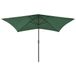 Maison Exclusive Parasol avec éclairage LED et mât en acier, vert, 2x3 mètres