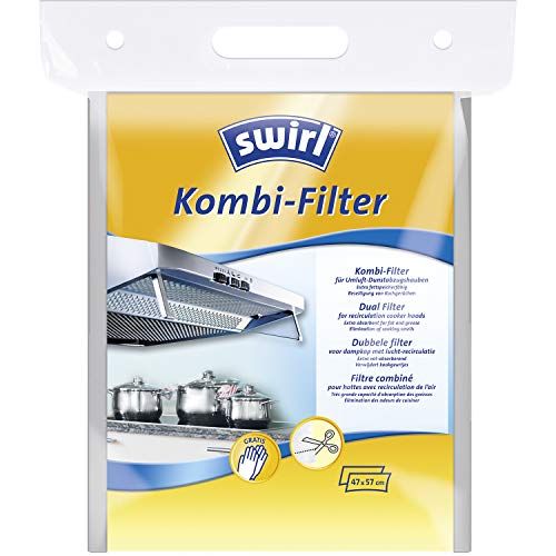Swirl Kombi-Filter Afzuigkap filter, Zwart, 570 mm, 470 mm, 1 stuk(s)