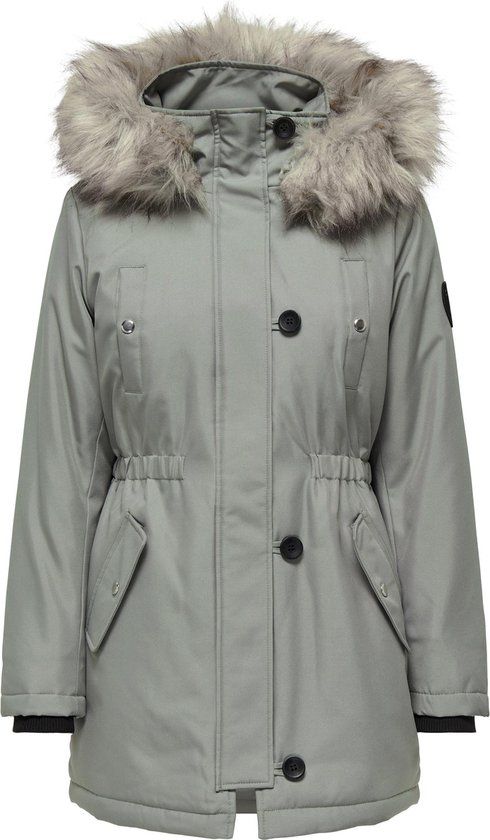 ONLY ONLIRIS FUR WINTER PARKA CC 2023 OTW Women's Parka - Size XS - Shadow