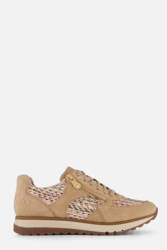 Rieker Sneakers beige Textiel - Maat 40