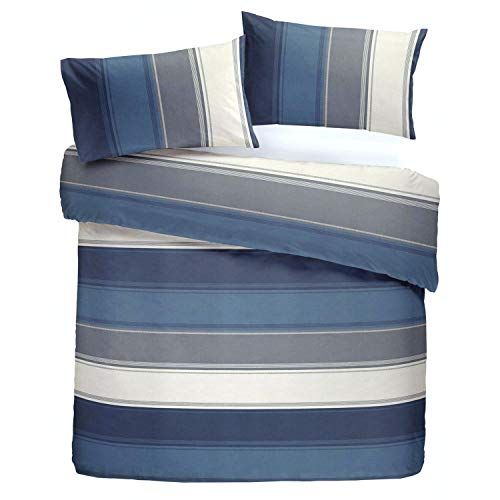 Fusion Dekbedovertrek Set - Blauw - Super-King - Polyester-katoen
