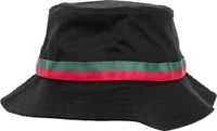 urban classics Flexfit Stripe Bucket Hat black/firered/green one size