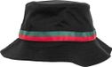 urban classics Flexfit Stripe Bucket Hat black/firered/green one size