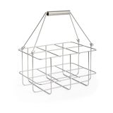 HAY Rangement de flacons Outdoor Market Acier inoxydable, 6 bouteilles