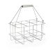 HAY Rangement de flacons Outdoor Market Acier inoxydable, 6 bouteilles
