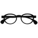 OPULIZE OCA Leesbril - Modern Retro Rond Montuur - Glanzend Zwart - Heren Dames - Veerscharnieren - R54-1 - +3.00