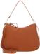 COCCINELLE Leren schoudertas Nory Handbag Grained Leather Crab Lichtbruin