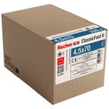 Fischer 573058 Spaanplaatschroef 70 mm TX 200 stuk(s)