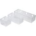 Häfele Coquilles Système d'organisation de tiroirs pour salle de bains blanc, 1x petit / 1x moyen / 1x grand