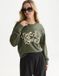 Scotch & Soda Ribon embroidery loose-fit sweatshirt