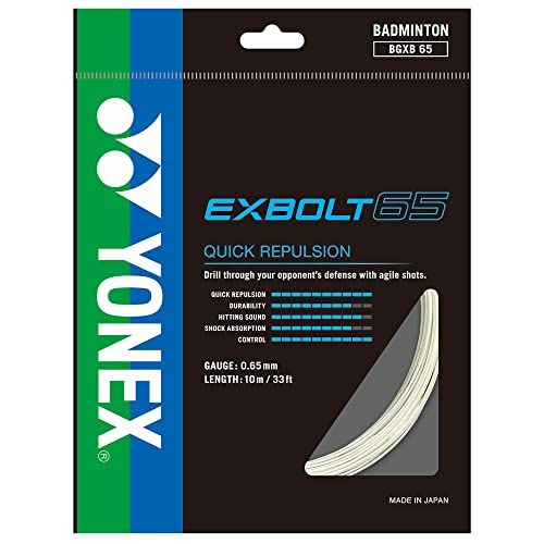 Yonex Exbolt 65 badmintonsnaren set 10m - wit - 0.65mm