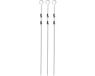 Merkloos brochettes BBQ - 15 pièces - métal - 45 cm
