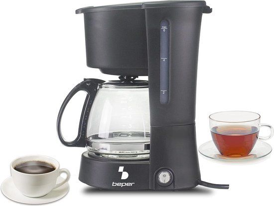 Beper BC.060 - Filter Koffiezetapparaat - 0.6L - Zwart