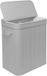 Relaxdays Panier à linge - 100 l - 2 compartiments - pliable - bambou - gris