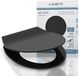 Siège de toilette Duroplast avec mécanisme Softclose - Noir