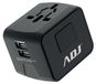 ADJ Adaptateur de voyage universel, noir