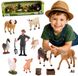Woopie Grande set d'animaux de ferme Figurines de ferme Accessoires 3+