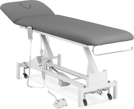 Physa Massagetafel - 1 motor - 200 kg - Grijs/Wit