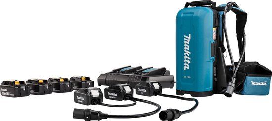 Makita PDC01 Ruggedragen Accustation met 18V & 2x18V adapter DC18RD 4x BL1850B - 191C50-5