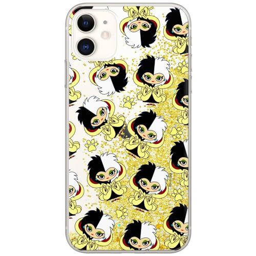 ERT GROUP mobiele telefoonhoesje voor Apple iPhone 11 - Disney Cruella - Glitter Effect