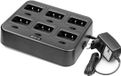 Retevis RT27 chargeur de base pour talkie-walkie, chargeur 6 voies pour talkie-walkie Retevis RT27 (Noir, 1 pièce)
