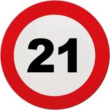 Funny Fashion Espa Nv Feestbordjes 21 jaar stopbord
