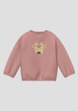 s.Oliver Sweatshirt oudroze Korte mouw Ronde hals Katoen Printopdruk Unisex Kinderen