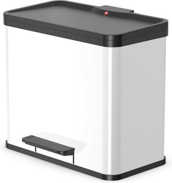 Hailo Öko Duo Plus Pedaalemmer - 26L - Wit