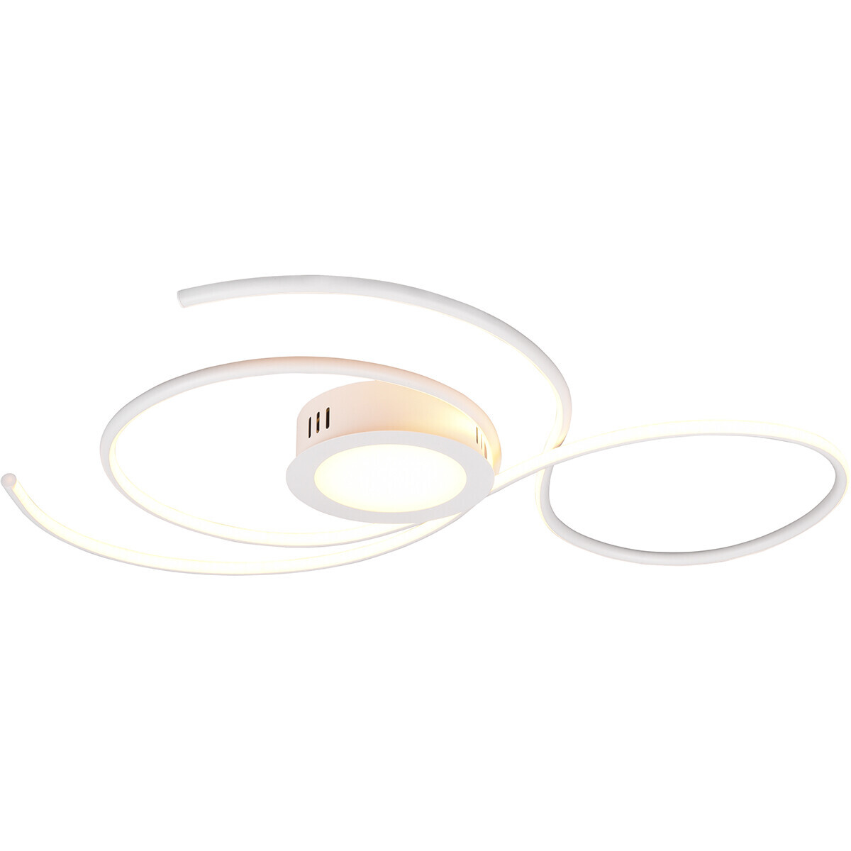 BES LED LED Plafondlamp - Plafondverlichting - Trion Jivino - 48W - Aanpasbare Kleur - Dimbaar - Rond - Mat Wit - Aluminium