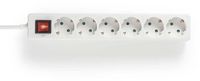 Nedis Stekkerdoos – 6-voudig – 5 meter kabel – Wit