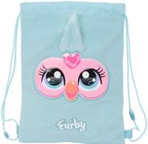 Furby Rugzak met Koordjes Hemelsblauw 26 x 34 x 1 cm