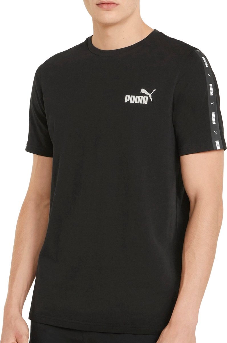 PUMA Essentials+ Tape Tee Heren T-Shirt - Maat L