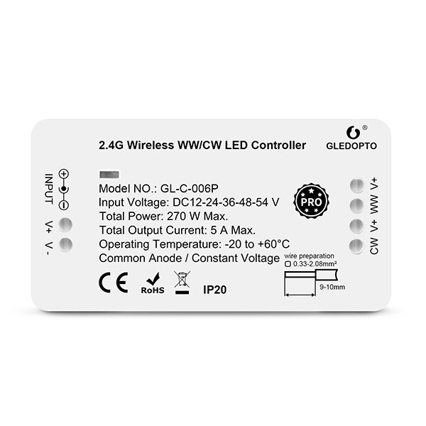 Gledopto Zigbee led strip controller CCT | Werkt met Philips Hue | Gledopto