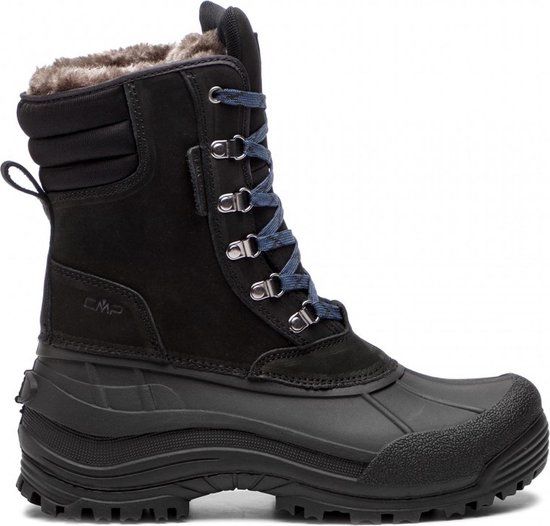 CMP Snowboots - Maat 41 - Mannen - zwart - Leer - Veters - Waterdicht - 3Q48867-U901