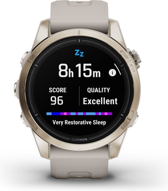 Garmin Epix Pro (Gen 2) – Sapphire Edition - 42 mm - Soft Gold met Light Sand