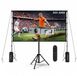 MMOBIEL Beamer met WiFi & Bluetooth, 100 Inch Projectiescherm & Standaard – Native 1080P, 320 ANSI, 4K Ondersteuning, Automatische Keystone Correctie, 200 Inch – Voor HDMI, USB, iOS & Android