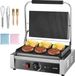VEVOR Commerciële Panini Grill Sandwich Maker Grillplaat 34x23cm