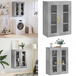 Armoire murale gris béton 69,5x34x90 cm - Rangement - Bois d'ingénierie