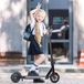 Trottinette électrique pour enfants - Trottinette électrique pliable - Roues de 16,5 cm - Moteur de 150 watts - Batterie de 126 Wh - Vitesse maximale : 25 km/h - Noir