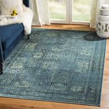 Safavieh Traditioneel Geweven Binnen Vloerkleed, Vintage Collectie, VTG127, Turquoise & Multi, 122 X 170 cm