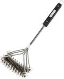 The Bastard BBQ Double Brush - Zilver/Zwart - Staal - 50 cm