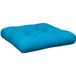 Coussin de palette bleu clair 58x58x10 cm tissu