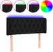 vidaXL Hoofdbord LED 103x16x78/88 cm stof zwart