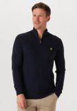 Lyle & Scott Lambswool Blend Quarter Zip Jumper Truien & Vesten Heren - Sweater - Hoodie - Vest - Donkerblauw - Maat XS