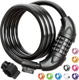 Wan GmbH Antivols de vélo - Antivols à combinaison - 120 cm - Noir