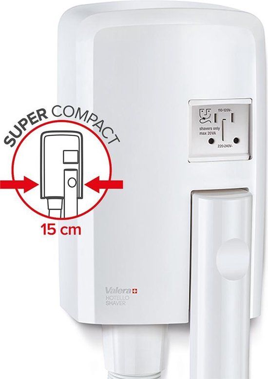 Valera HOTELLO SHAVER 832.01/RT - Hotelföhn - 1200W - Wit