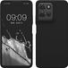 kwmobile telefoonhoesje geschikt voor Motorola Moto G75 5G - Hoesje met siliconen coating - Smartphone case in zwart